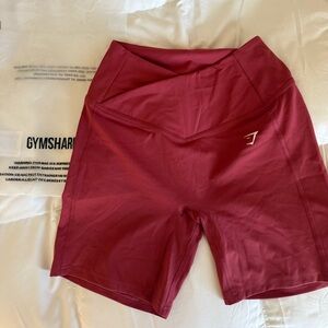NEW Gymshark crossover shorts pomegranate red